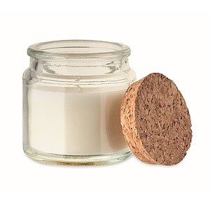 Plant based wax candle 70 gr, beige