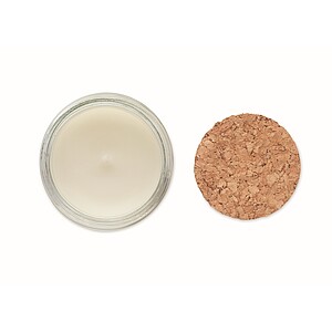 Plant based wax candle 70 gr, beige