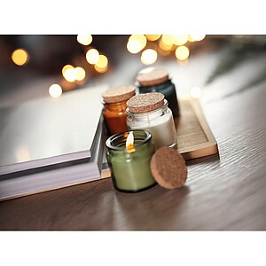 Plant based wax candle 70 gr, beige