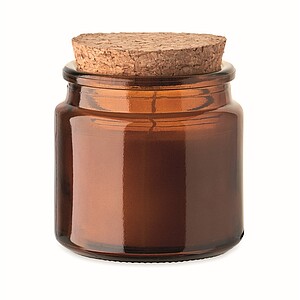 Plant based wax candle 70 gr, brown