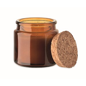 Plant based wax candle 70 gr, brown