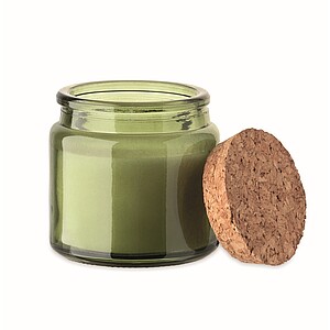 Plant based wax candle 70 gr, green