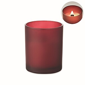 Plant based wax candle 80 gr, burgundy