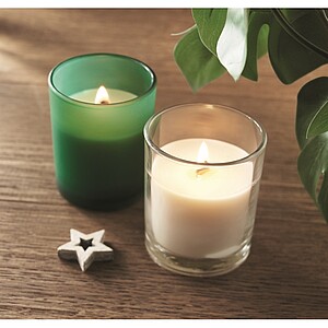 Plant based wax candle 80 gr, burgundy