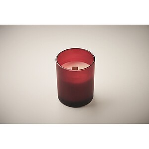 Plant based wax candle 80 gr, burgundy