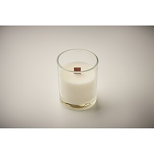 Plant based wax candle 80 gr, transparent