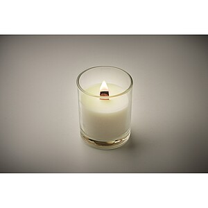 Plant based wax candle 80 gr, transparent