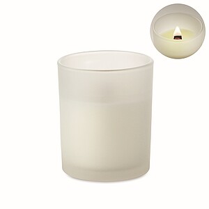 Plant based wax candle 80 gr, white