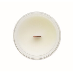 Plant based wax candle 80 gr, white