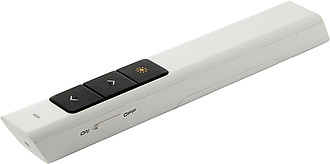 Plastic (ABS) laser pointer with USB connection.