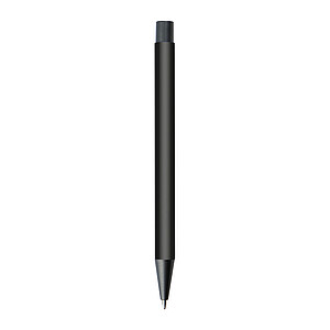 Plastic ballpoint pen with metal clip