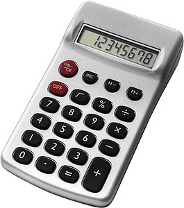 Plastic calculatorSilver