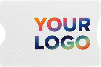 Plastic card holder with RFID protection