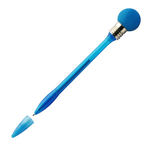 Plastic flashing ballpenPale blue