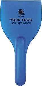 Plastic ice scraper.Cobalt blue
