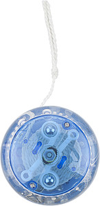 Plastic light-up yo yo.Cobalt blue