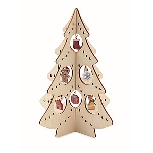 Plywood silhouette Christmas tree