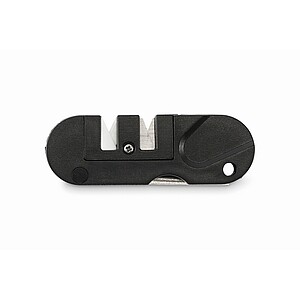 Pocket-sized knife sharpener, black