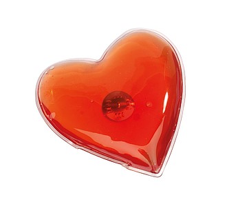 Pocket warmer "Warm hearted", weights approx. 62 g,colour red