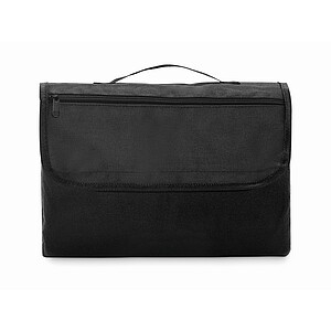 Polar fleece picnic blanket, black