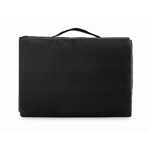 Polar fleece picnic blanket, black