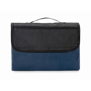 Polar fleece picnic blanket, blue