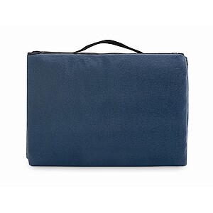 Polar fleece picnic blanket, blue
