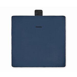 Polar fleece picnic blanket, blue