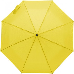 Polyester (170T) automatic open and close umbrella with eight panels.