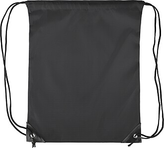 Polyester (210D) drawstring backpack, black