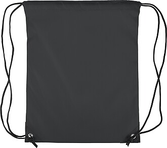 Polyester (210D) drawstring backpack, black