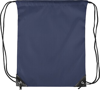 Polyester (210D) drawstring backpack, blue