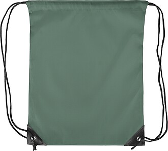 Polyester (210D) drawstring backpack, green