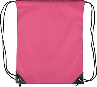 Polyester (210D) drawstring backpack, pink