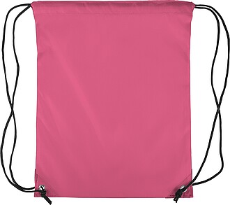 Polyester (210D) drawstring backpack, pink