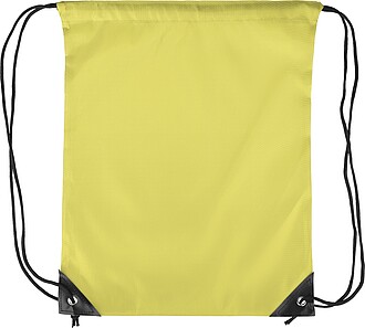 Polyester (210D) drawstring backpack, yellow