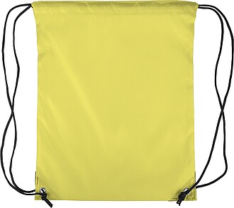 Polyester (210D) drawstring backpack, yellow