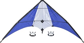 Polyester (210T) delta kite, cobalt blue