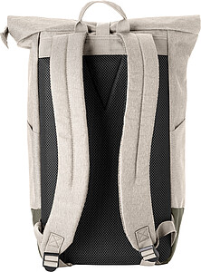 Polyester (600D) rolltop backpack Oberon, beige