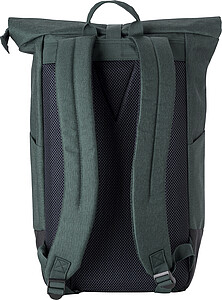 Polyester (600D) rolltop backpack Oberon, green