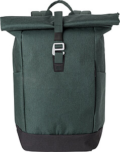 Polyester (600D) rolltop backpack Oberon, green