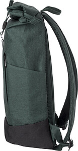 Polyester (600D) rolltop backpack Oberon, green