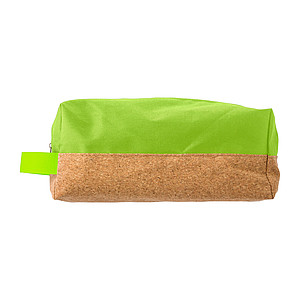 Polyester and cork toilet bag