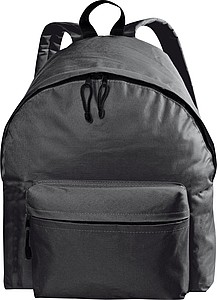 Polyester backpack, black