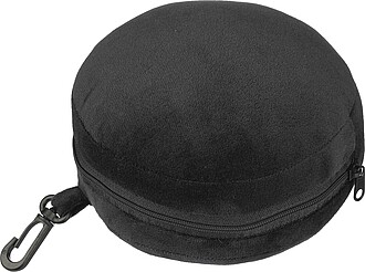 Polytester travel pillow, black