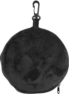 Polytester travel pillow, black