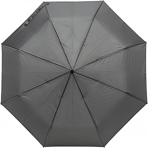 Pongee (180T) automatic, foldable umbrella with eight panels.