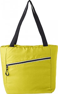 Pongee (75D) cooler bag with PEVA interior lining.