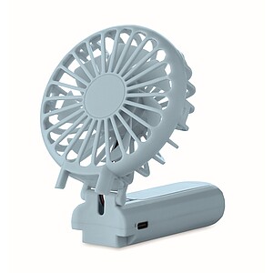 Portable foldable fan, baby blue