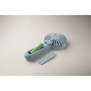 Portable foldable fan, baby blue